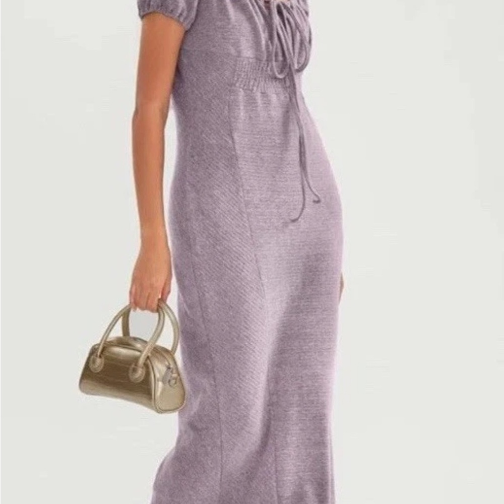 Cherfly Off-Shoulder Lavender Maxi Dress – Women’s Medium (8–10), NWOT